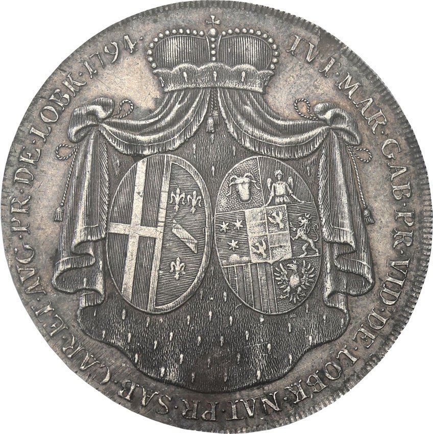 Austria. Franciszek Józef Maximilian. Talar 1794 Lobkowitz-Sternstein PCGS AU50 (MAX)